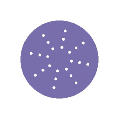 Диск шлифовальный на пленочной основе Sandwox 328 Purple Zirconia 24 отв. (225мм, Р240, 50шт) 328.225.240.24